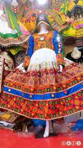 Robe musulmane traditionnelle afghane Kuchi faite à la main pour femmes filles robe de mariée de culture pachtoune du Pakistan Inde style afghan - Product Image 6