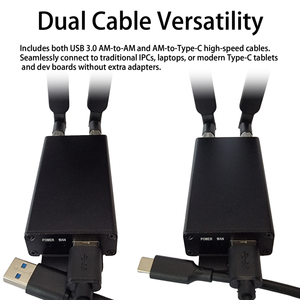 Clé USB industrielle portable double bande haute vitesse AOZORA, modem WIFI mobile 4G LTE, 2 antennes externes, carte SIM (version américaine) - Product Image 6