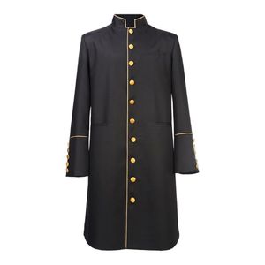 Túnica de casulla de uniforme religioso bordado personalizado negro con vestimenta litúrgica de estola a juego para sacerdotes de la Iglesia - Product Image 1