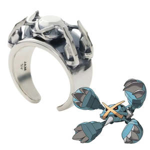 Bague Pokémon Metalosse Metagross – Bijou Métallique Élégant pour Occasions Cadeaux - Product Image 1