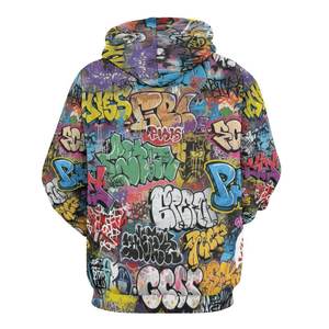 Sudadera con Capucha Unisex de Invierno con Estampado Personalizado Contemporáneo, Patrones Brillantes, Interior Suave y Flexible, Estructura Cálida, Transpirable y Ecológica - Product Image 2