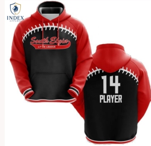Sweat à capuche de baseball pour homme INDEX APPAREL, imprimé par sublimation, manches raglan, respirant, coupe sportive, coupe régulière, pour l'automne - Product Image 6
