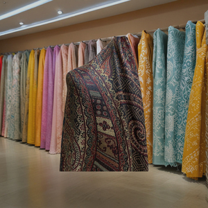 Authentic Kashmiri Pashmina Shawl Luxury Handmade Traditional Embroidered <b>Wool</b> <b>Wrap</b> for Women Handwoven by Women - Product Image 4