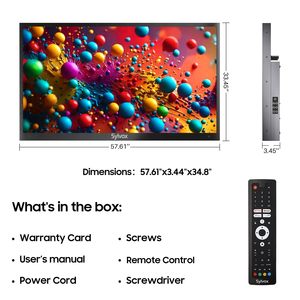 ทีวีแอลอีดีสมาร์ททีวีระบบแอนดรอยด์ขนาด 65 นิ้ว สำหรับใช้งานกลางแจ้ง กันน้ำ ทนแดดได้ดี ใช้งานกลางแจ้งได้แม้แดดจ้าบางส่วน พร้อมรีโมทควบคุมด้วยเสียง - Product Image 4