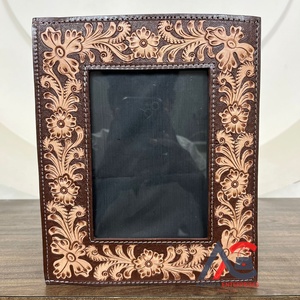 Nouveau gros mignon outillage à la main en cuir cadre Photo concepteur fabriqué à la main Style occidental décor à la maison affichage de bureau porte-photo - Product Image 1