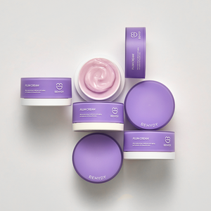 Crema de ciruela vegana probiótica BEHYDY para blanqueamiento hidratante e hidratación con cuidado antiarrugas BabyPlumActive - Product Image 3