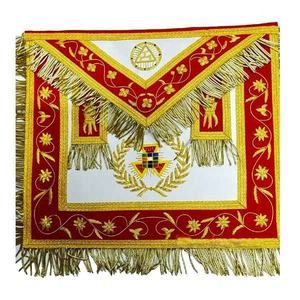 Vente en gros de haute qualité tabliers maçonniques Regalia personnalisés avec logo brodé meilleur matériel à bas prix - Product Image 1