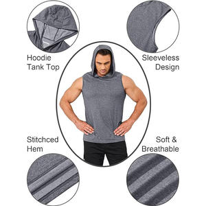 Camiseta Deportiva Básica para Hombre, Camiseta sin Mangas para Gimnasio, Chaleco de Entrenamiento Ligero, Camiseta Deportiva sin Mangas - Product Image 2
