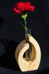 Macetero Moderno TQC de Madera, Florero Decorativo para Sala de Estar, Diseño Personalizado, Negro, Navidad, Vintage, Lujo, Espacio Informal, Zen - Product Image 5