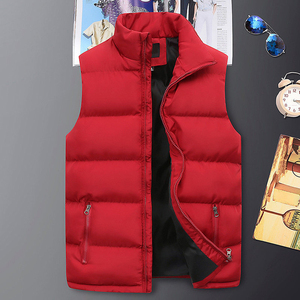 Quality High Street Fashion Winter <b>Thin</b> Stand Collar Front Logo Waterproof Eco-Friendly Cotton Filled Sleeveless <b>Puffer</b> <b>Jacket</b> - Product Image 2