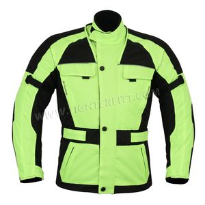 Personnalisé 600 D Cordura Cuir Imperméable Jaune/Noir Racing Biker Style Veste Coupe-Vent Grande Taille Sportswear pour Hommes Tailles - Product Image 1