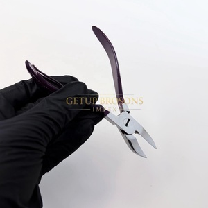 ที่ตัดเล็บสแตนเลสเคลือบสีม่วงแบบมืออาชีพ ทนทาน คุณภาพสูง พร้อมบริการสกรีนโลโก้ อุปกรณ์เสริมความงาม - Product Image 4