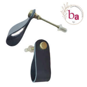 Boutons d'armoire de porte de tiroir en cuir de style moderne de luxe européen et poignée de traction pour armoire de cuisine chambre/salle de bain - Product Image 1