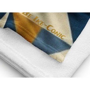 Toalla de Playa de Microfibra de Verano con Diseño Personalizado Be Ike-Conic Azura Geometry, Secado Rápido, Antiarena, Tejida con Impresión Digital - Product Image 1