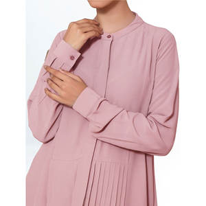 Abaya Musulmana Informal para Mujer, Simple, Modesta, Islámica, Personalizada, de Tela Oxford Transpirable, con Cierre de Cremallera y Botones - Product Image 5