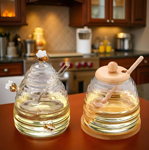 Acacia Wood <b>Honey</b> Dipper with Handle Unique Design Smooth Finish Non-Toxic <b>Honey</b> <b>Spoon</b> 10ml Capacity - Product Image 5