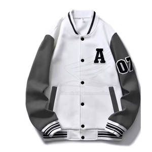 Chaqueta Letterman de Manga Regular para Hombre, Nueva Colección 2025, Estilo Urbano, Transpirable, con Logotipo Frontal, Precio al por Mayor, para Invierno - Product Image 1
