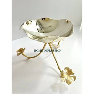 ชามเสิร์ฟผลไม้โลหะแบบทันสมัยทำด้วยมือชามเสิร์ฟขนาดมาตรฐานสำหรับตกแต่งบ้านจานโชว์ผลไม้ตกแต่งโต๊ะ - Product Image 1