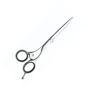 Vente en gros de ciseaux de coiffeur de 6 pouces lame en acier inoxydable couleur argent avec repose-doigt pour la coiffure - Product Image 2