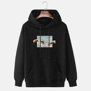 Custom Logo Heavy Autumn and Winter <b>Men's</b> <b>Hoodies</b> Solid Color Long-Sleeve 100% Cotton basics <b>Men's</b> <b>Hoodies</b> <b>Sweatshirts</b> - Product Image 5
