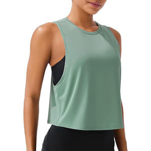 Ropa deportiva, camisetas sin mangas de talla grande más vendidas para mujer, camiseta sin mangas para correr para mujer personalizada con precio al por mayor - Product Image 1