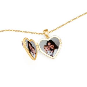 สร้อยคอจี้รูปหัวใจแม่ลูกแบบกำหนดเอง พร้อมจี้หินประจำเดือนเกิด - Product Image 4