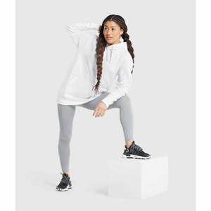 Sudadera Casual de Manga Larga para Mujer, Otoño Invierno, con Bolsillos, Logotipo Personalizado, Estampado Vintage, Sudadera con Capucha Holgada - Product Image 4