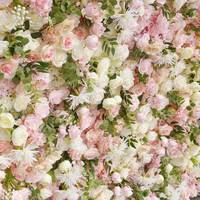Backdrop Foto Pernikahan Dinding Bunga Latar Belakang Floral untuk Area Resepsi Upacara Panel Bunga Palsu Acara Pernikahan Kustom