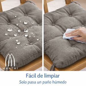 เบาะรองนั่งกลางแจ้งกันน้ำ ขนาด 45x45x5 ซม. พร้อมสายรัดยึด ทำความสะอาดง่าย และปลอกซิปถอดออกได้ - Product Image 3