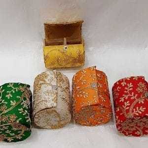 กล่องเก็บเครื่องประดับงานปักสไตล์อินเดียกำไลข้อมือจัดระเบียบสำหรับงานแต่งงานเพื่อนเจ้าสาวของขวัญคืนสำหรับคริสต์มาสวันแม่ - Product Image 2