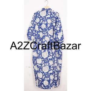 Kimono japonais fait main, style féminin, design floral imprimé, manches mi-longues, kimono en coton confortable - Product Image 6