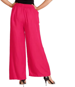 Customized <b>Womens</b> Rayon Linen Palazzo Pants Lightweight Breathable Wide Leg <b>Trousers</b> for Office Work and Daily Wear - Product Image 1