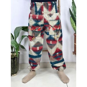 Yak <b>Wool</b> Blend Boho Unisex Harem <b>Pant</b> Aztque Geometric Pattern Comfortable Non-Dermatological Hipster Tribal Trouser Handmade - Product Image 3