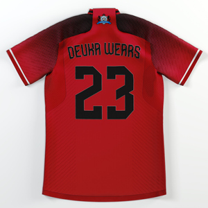 OEM Design personnalisé, maillots de football imprimés par sublimation, tissu en maille à col en V, logo d'équipe personnalisé 100% polyester écologique - Product Image 2