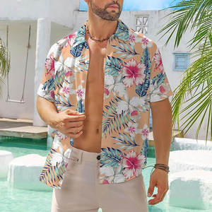 เสื้อฮาวายลายดอกไม้กราฟิกพิมพ์ซับลิเมชันสำหรับวันหยุดชายหาดฤดูร้อนดีไซน์ตามสั่ง2025ฟรี - Product Image 2
