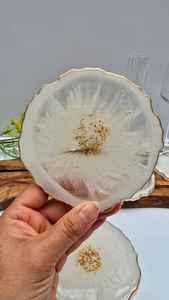 High Gloss <b>Epoxy</b> Resin Bohemian Style Handmade Eco-Friendly Drink Coaster Smooth Surface Customized Design for Premium Home - Product Image 5