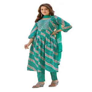 印度供应商和出口商提供的优质女式Kurti婚礼和节日服装，批发价短kurti上衣