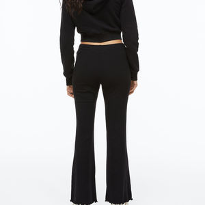 Pantalon de yoga sans couture uni, taille haute, extensible dans quatre directions, en Spandex/Nylon, pour le fitness et le sport, échantillons gratuits - Product Image 4