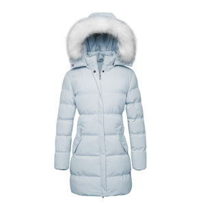 <b>Women's</b> High Quality Winter Parka Jacket Windproof <b>Waterproof</b> with Long <b>Padded</b> Hood Warm Breathable Zipper <b>Coats</b> Jackets - Product Image 3