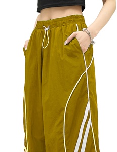 Pantalones Cargo Holgados de Moda, Elegantes, Estilo Urbano, con Bolsillos, para Verano, Pantalones Anchos Informales Hippies para Mujer - Product Image 1