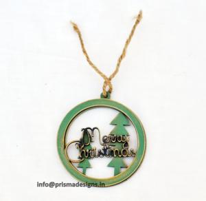 Adornos Colgantes de Navidad Hechos a Mano, Adornos de Corte de MDF para Fiesta de Navidad, Decoración de Lujo, Novedad - Product Image 5