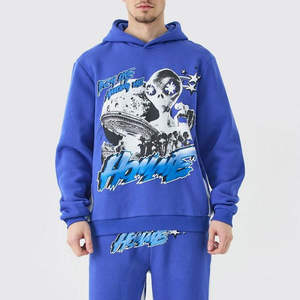 Chándal Personalizado con Serigrafía para Hombre, Sudadera con Capucha de Algodón Grueso de 420 g/m², Serigrafía y Bordado, Chándal de Invierno - Product Image 3