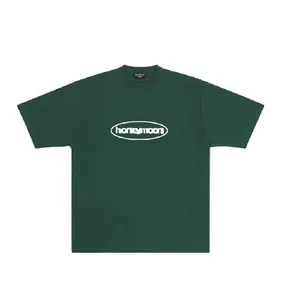 เสื้อยืดโอเวอร์ไซส์แบบกําหนดเอง 240 กรัมผ้าฝ้าย 100% รูปแบบการพิมพ์ราคาดี OEM สนับสนุนการออกแบบการบรรจุเสื้อยืดโอเวอร์ไซส์ Unisex เวียดนาม - Product Image 1