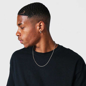 Camiseta de algodón de color sólido de alta calidad para hombre con logotipo personalizado, hombros caídos, cuello redondo de gran tamaño, estampado tejido - Product Image 5