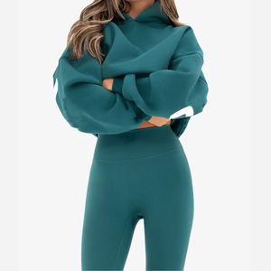 Sudadera con Capucha Personalizada OEM, Estilo Urbano, Lavado Ácido Funcional, Sudadera Extra Grande para Mujer, Sudadera con Capucha Pesada con Pedrería - Product Image 3