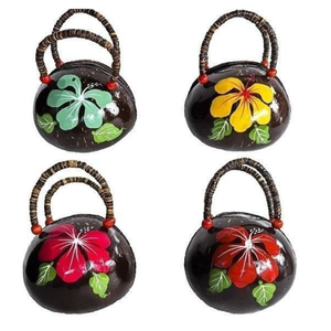 Bolsa de cáscara de coco natural, bolsa de cáscara de coco duradera, bolsa de cáscara de coco hecha a mano para exportación de mujer - Product Image 3