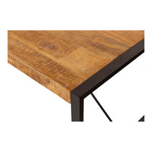 Mangohouten Britt Bibliothèque 120 cm Étagère en bois durable et élégante - Product Image 4