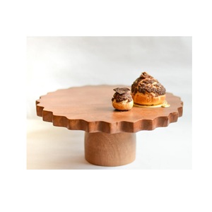 High Quality Large Wooden Cake Stand Unique Design Home Table Decoration Cake Holder Birthday Cup Cake Usage Wholesale Price - Product Image 5