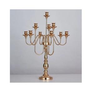 <b>Black</b> Color Metal candle stand Wedding <b>Candelabra</b> Centerpieces For Home And Hotel Decoration Handicrafts - Product Image 3