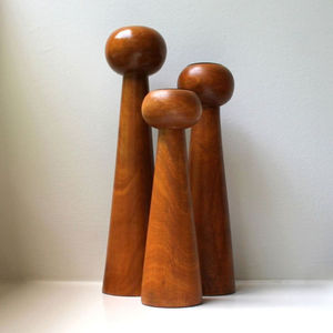 Candelabro Decorativo de Madera de Diseño Moderno, Candelabro de Madera de Olivo de Primera Calidad para Mesa de Comedor - Product Image 2